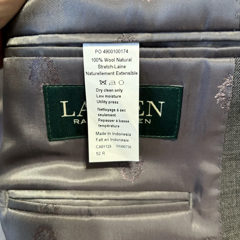 Ralph Lauren Classic Gray Blazer Size 52R